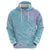 Baby Blue Gradient Polynesia Hoodie Hawaiian Tribal Hammerhead Shark Tattoo