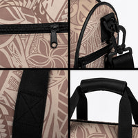 Pink Gradient Polynesia Duffle Bag Hawaiian Tribal Hammerhead Shark Tattoo