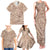Pink Gradient Polynesia Family Matching Tank Maxi Dress and Hawaiian Shirt Hawaiian Tribal Hammerhead Shark Tattoo