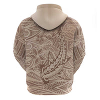 Pink Gradient Polynesia Hoodie Hawaiian Tribal Hammerhead Shark Tattoo