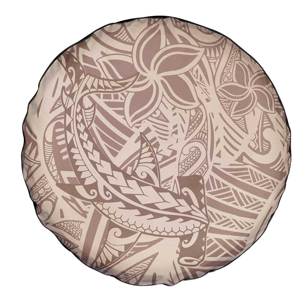 Pink Gradient Polynesia Spare Tire Cover Hawaiian Tribal Hammerhead Shark Tattoo