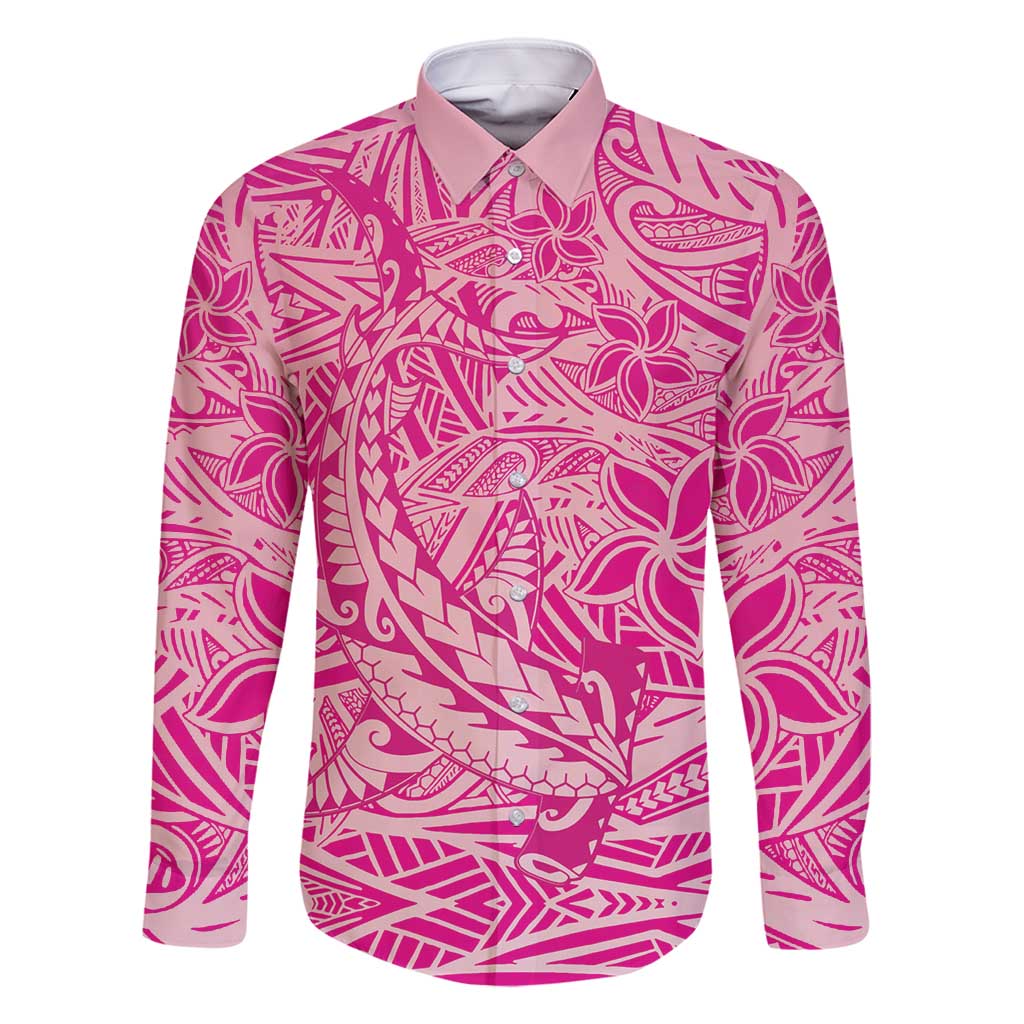 Beige Gradient Polynesia Family Matching Long Sleeve Bodycon Dress and Hawaiian Shirt Hawaiian Tribal Hammerhead Shark Tattoo LT14 Dad's Shirt - Long Sleeve Beige - Polynesian Pride