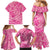 Beige Gradient Polynesia Family Matching Mermaid Dress and Hawaiian Shirt Hawaiian Tribal Hammerhead Shark Tattoo