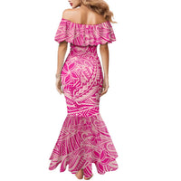 Beige Gradient Polynesia Family Matching Mermaid Dress and Hawaiian Shirt Hawaiian Tribal Hammerhead Shark Tattoo LT14 - Polynesian Pride