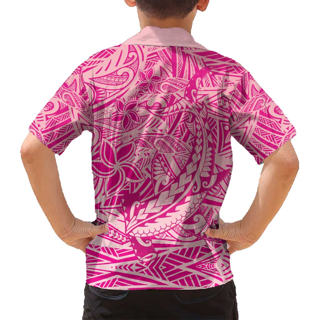 Beige Gradient Polynesia Family Matching Tank Maxi Dress and Hawaiian Shirt Hawaiian Tribal Hammerhead Shark Tattoo