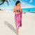 Beige Gradient Polynesia Sarong Hawaiian Tribal Hammerhead Shark Tattoo