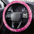 Beige Gradient Polynesia Steering Wheel Cover Hawaiian Tribal Hammerhead Shark Tattoo