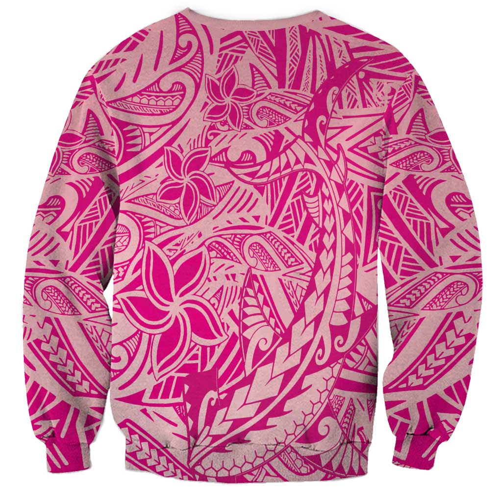 Beige Gradient Polynesia Sweatshirt Hawaiian Tribal Hammerhead Shark Tattoo