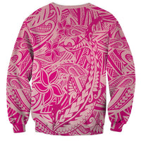 Beige Gradient Polynesia Sweatshirt Hawaiian Tribal Hammerhead Shark Tattoo