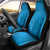 Blue Gradient Polynesia Car Seat Cover Hawaiian Tribal Hammerhead Shark Tattoo