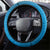 Blue Gradient Polynesia Steering Wheel Cover Hawaiian Tribal Hammerhead Shark Tattoo