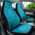 Dark Cyan Gradient Polynesia Car Seat Cover Hawaiian Tribal Hammerhead Shark Tattoo