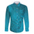 Dark Cyan Gradient Polynesia Family Matching Mermaid Dress and Hawaiian Shirt Hawaiian Tribal Hammerhead Shark Tattoo