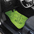 Green Gradient Polynesia Car Mats Hawaiian Tribal Hammerhead Shark Tattoo