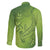 Green Gradient Polynesia Family Matching Puletasi and Hawaiian Shirt Hawaiian Tribal Hammerhead Shark Tattoo