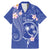 FSM Chuuk Constitution Day Family Matching Mermaid Dress and Hawaiian Shirt Frangipani Flowers Polynesian Curves Style