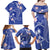 FSM Chuuk Constitution Day Family Matching Off Shoulder Maxi Dress and Hawaiian Shirt Frangipani Flowers Polynesian Curves Style