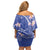 FSM Chuuk Constitution Day Family Matching Off Shoulder Short Dress and Hawaiian Shirt Frangipani Flowers Polynesian Curves Style