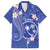 FSM Chuuk Constitution Day Family Matching Summer Maxi Dress and Hawaiian Shirt Frangipani Flowers Polynesian Curves Style