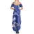 FSM Chuuk Constitution Day Family Matching Summer Maxi Dress and Hawaiian Shirt Frangipani Flowers Polynesian Curves Style