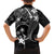 FSM Chuuk Family Matching Puletasi and Hawaiian Shirt Turtle Tropical Flowers Polynesian - Black