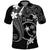 FSM Chuuk Polo Shirt Turtle Tropical Flowers Polynesian - Black