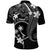 FSM Chuuk Polo Shirt Turtle Tropical Flowers Polynesian - Black