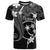 FSM Chuuk T Shirt Turtle Tropical Flowers Polynesian - Black