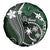 FSM Chuuk Spare Tire Cover Turtle Tropical Flowers Polynesian - Green