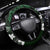 FSM Chuuk Steering Wheel Cover Turtle Tropical Flowers Polynesian - Green