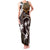 FSM Chuuk Family Matching Tank Maxi Dress and Hawaiian Shirt Turtle Tropical Flowers Polynesian - Brown