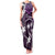 FSM Chuuk Family Matching Tank Maxi Dress and Hawaiian Shirt Turtle Tropical Flowers Polynesian - Purple