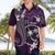 FSM Chuuk Hawaiian Shirt Turtle Tropical Flowers Polynesian - Purple