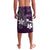 FSM Chuuk Lavalava Turtle Tropical Flowers Polynesian - Purple