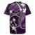 FSM Chuuk Rugby Jersey Turtle Tropical Flowers Polynesian - Purple