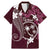 FSM Chuuk Family Matching Mermaid Dress and Hawaiian Shirt Turtle Tropical Flowers Polynesian - Pink