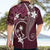 FSM Chuuk Hawaiian Shirt Turtle Tropical Flowers Polynesian - Pink