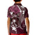 FSM Chuuk Kid Polo Shirt Turtle Tropical Flowers Polynesian - Pink