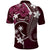 FSM Chuuk Polo Shirt Turtle Tropical Flowers Polynesian - Pink