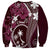 FSM Chuuk Sweatshirt Turtle Tropical Flowers Polynesian - Pink