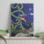 Personalized New Zealand Pukeko Christmas Canvas Wall Art Meri Kirihimete Taniko Ponga Koru Blue - Polynesian Pride