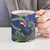 Personalized New Zealand Pukeko Christmas Ceramic Mug Meri Kirihimete Taniko Ponga Koru Blue - Polynesian Pride
