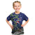 Personalized New Zealand Pukeko Christmas Kid T Shirt Meri Kirihimete Taniko Ponga Koru Blue - Polynesian Pride