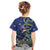 Personalized New Zealand Pukeko Christmas Kid T Shirt Meri Kirihimete Taniko Ponga Koru Blue - Polynesian Pride