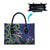 Personalized New Zealand Pukeko Christmas Leather Bag Meri Kirihimete Taniko Ponga Koru Blue - Polynesian Pride