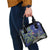 Personalized New Zealand Pukeko Christmas Shoulder Handbag Meri Kirihimete Taniko Ponga Koru Blue - Polynesian Pride