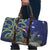 Personalized New Zealand Pukeko Christmas Travel Bag Meri Kirihimete Taniko Ponga Koru Blue - Polynesian Pride