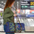 Personalized New Zealand Pukeko Christmas Travel Bag Meri Kirihimete Taniko Ponga Koru Blue - Polynesian Pride