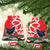 Personalized New Zealand Pukeko Christmas Ceramic Ornament Meri Kirihimete Taniko Ponga Koru Red - Polynesian Pride