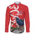 Personalized New Zealand Pukeko Christmas Family Matching Off The Shoulder Long Sleeve Dress and Hawaiian Shirt Meri Kirihimete Taniko Ponga Koru Red - Polynesian Pride